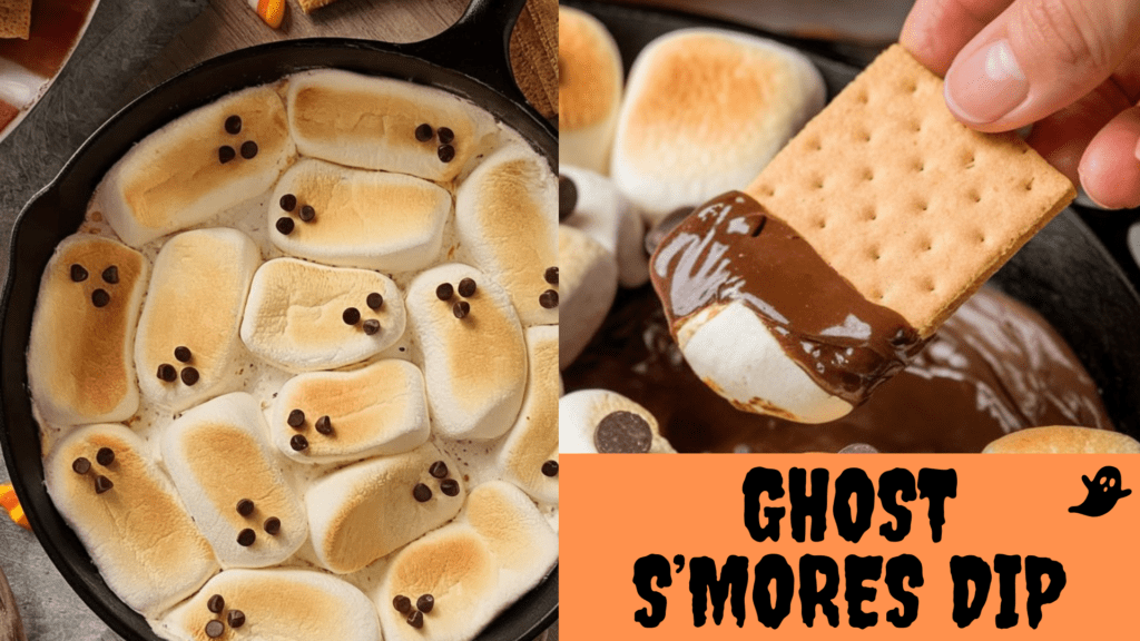 ghost s'mores dip for halloween