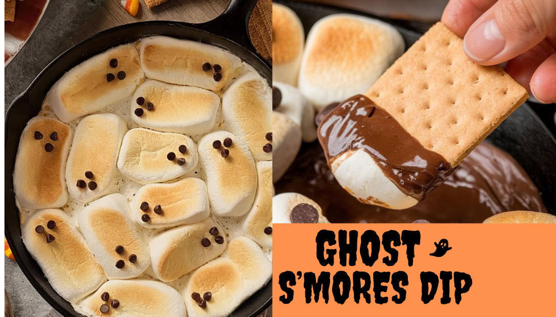 ghost s'mores dip for halloween
