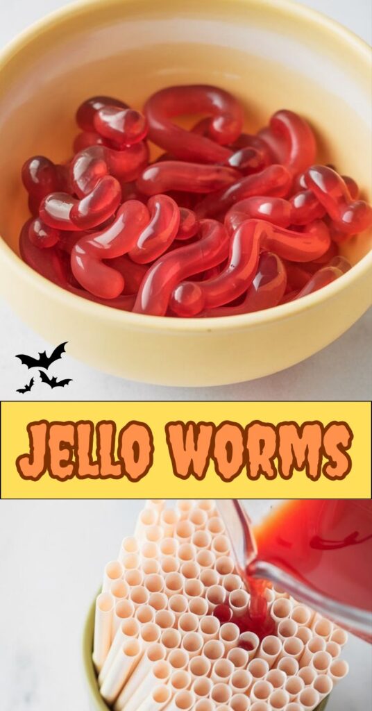 jello worms for halloween