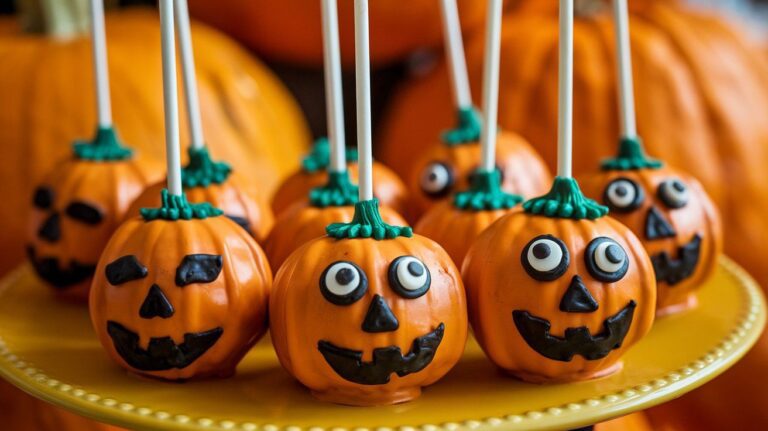 pumpkin cake pops for halloween