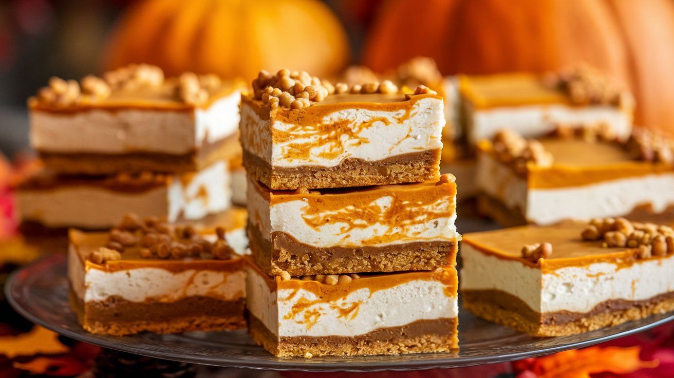 pumpkin cheesecake bars for thanksgiving