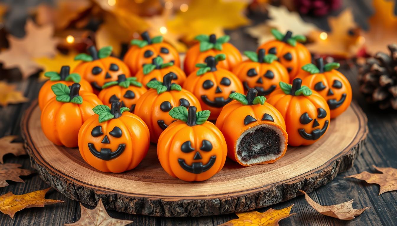 pumpkin oreo balls