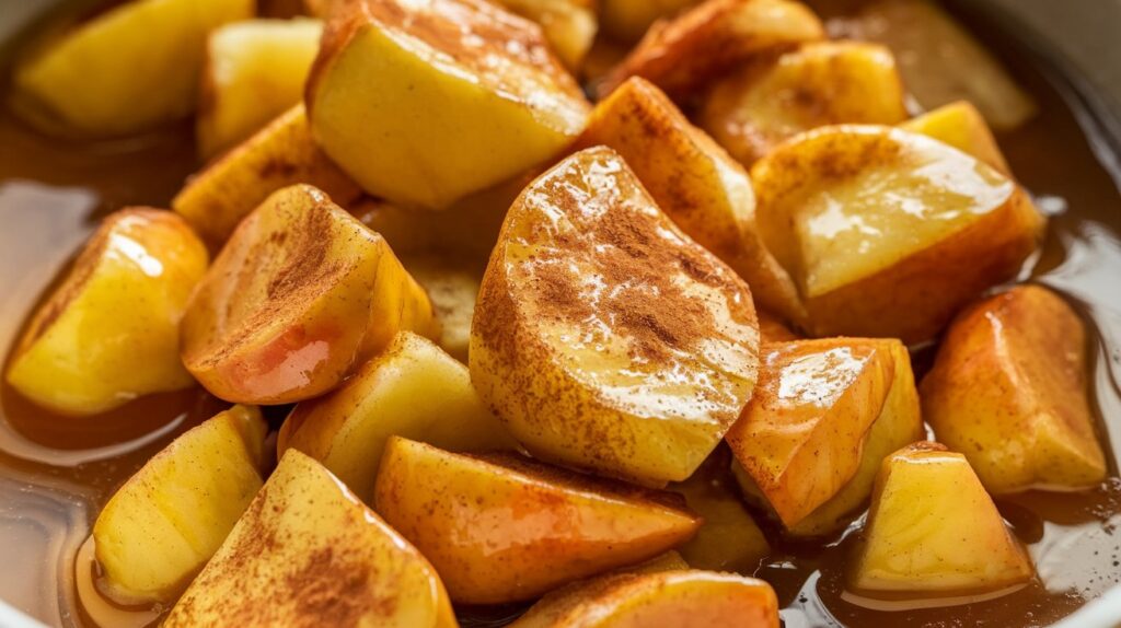 serving cinnamon fried apples