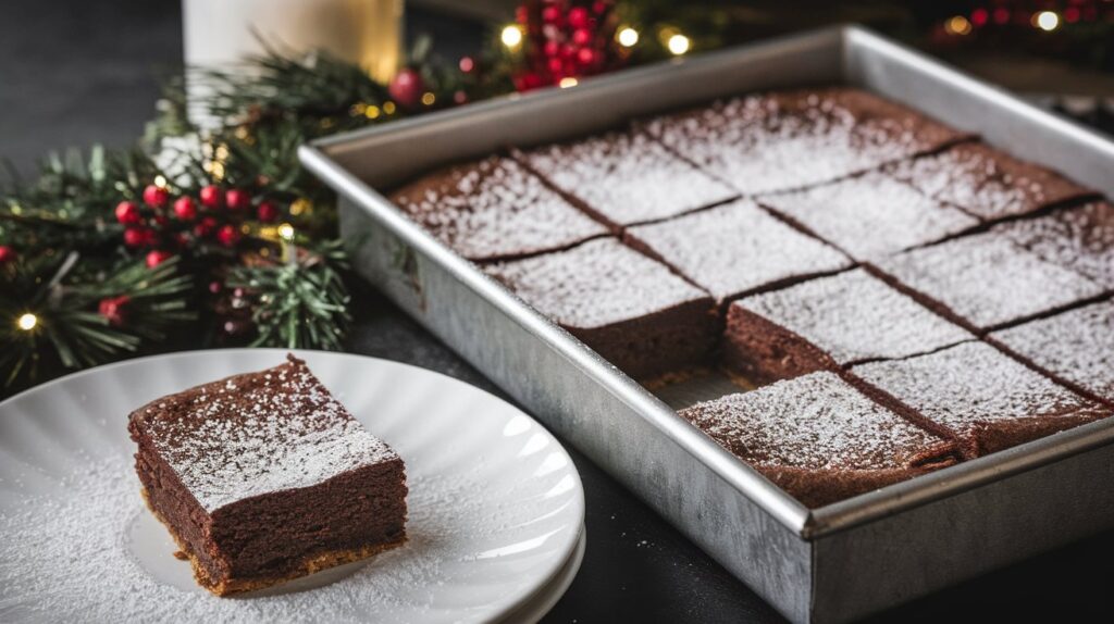 gingerbread brownies