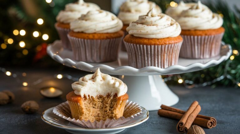 eggnog cupcakes