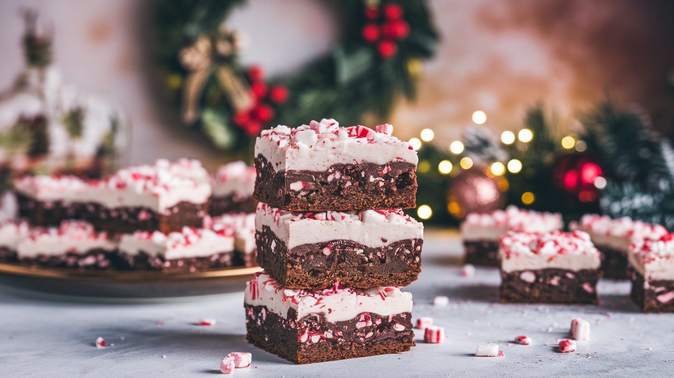 peppermint bark brownies