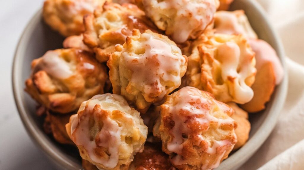 how to make Apple Fritter Bites apple fritter bites