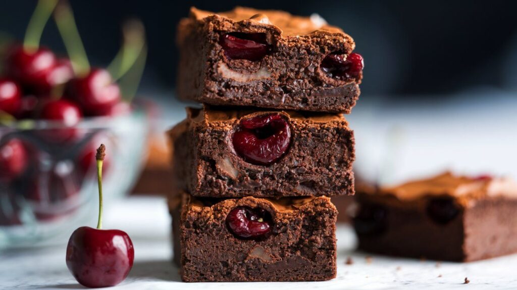 Valentine's Day Desserts: cherry brownies