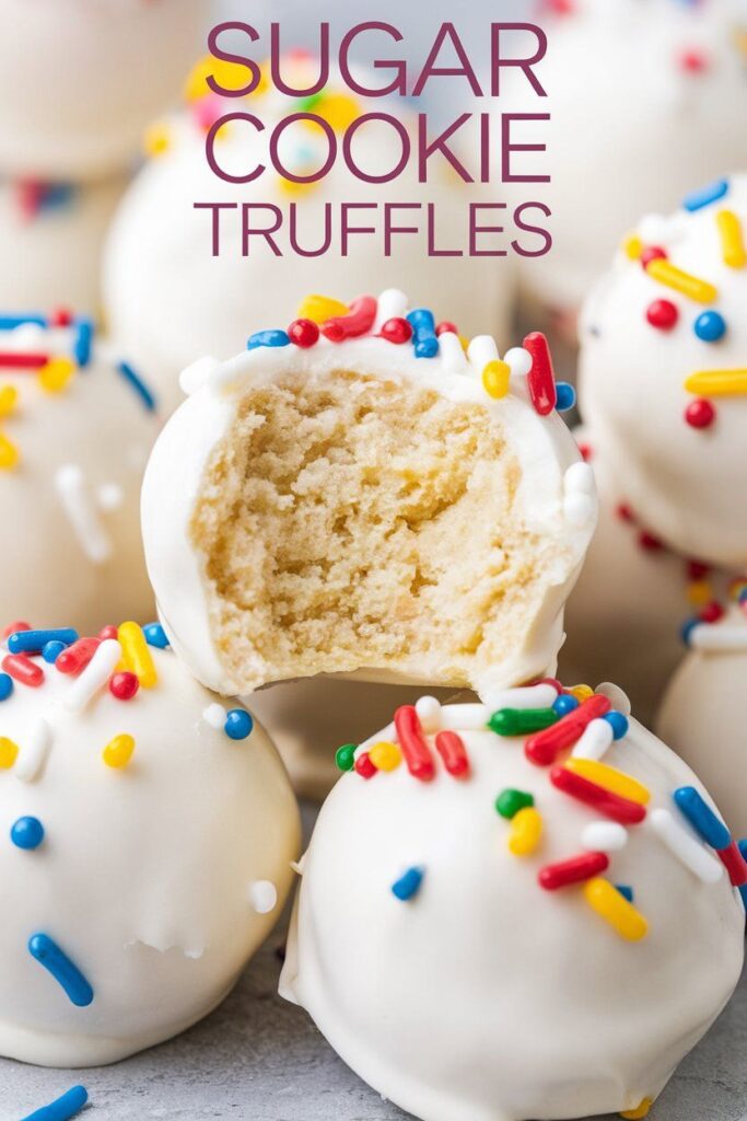 sugar cookie truffles for valentine's day