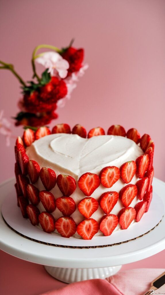 heart-shaped cakes: Valentine's Day Desserts: